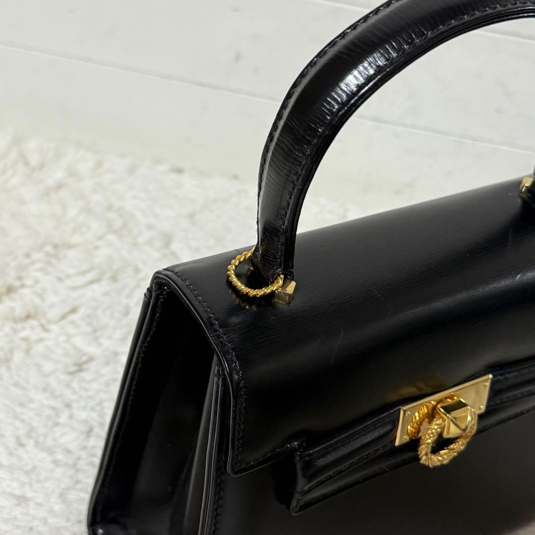 ⭐️極美品⭐️　ロウナーロンドン　ハンドバッグ　フォーマルバッグ　ゴールド金具