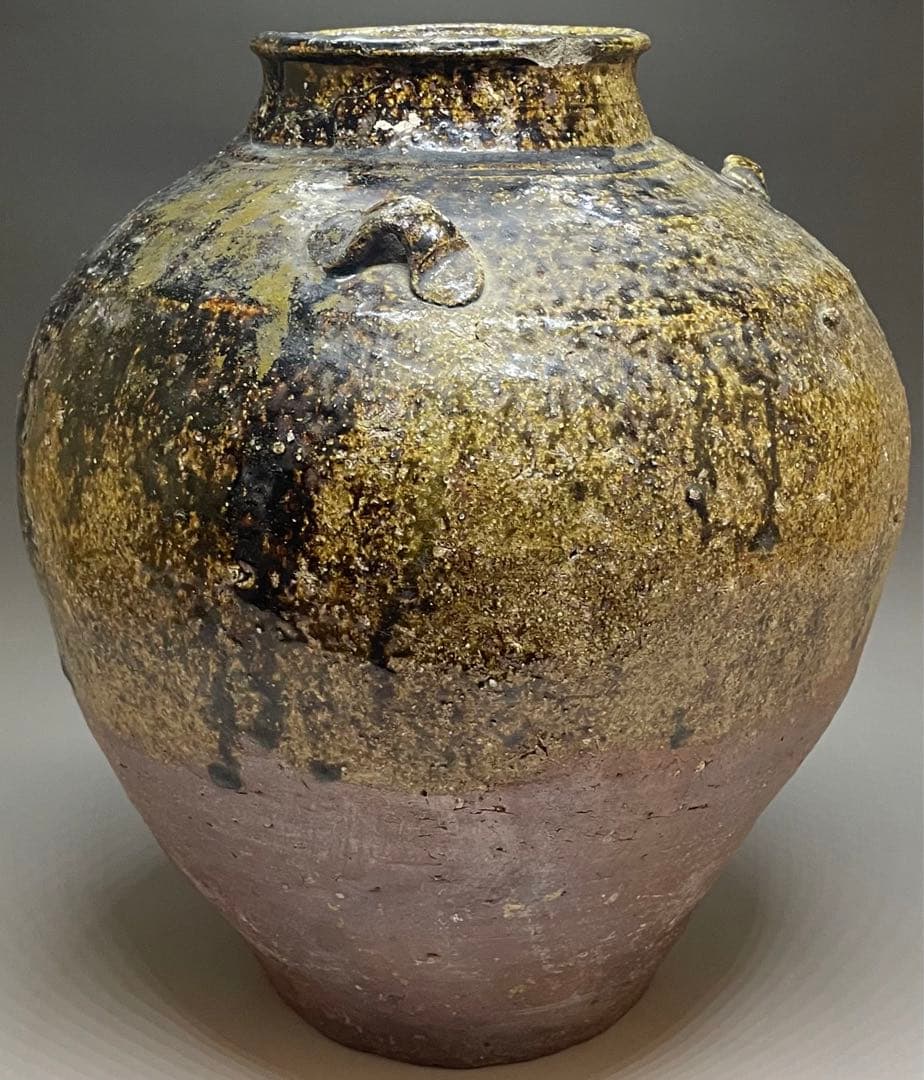 古常滑 三耳壺 胡麻だれ 大壺 32cm n577 - メルカリ