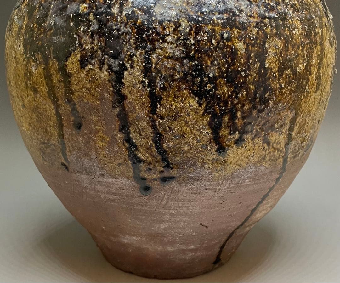 古常滑 三耳壺 胡麻だれ 大壺 32cm n577 - メルカリ