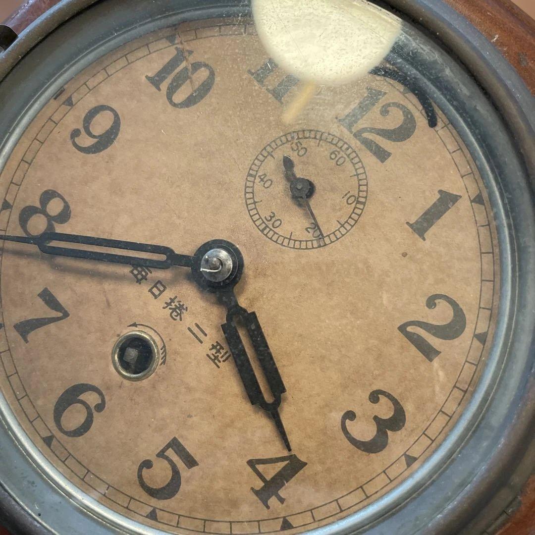 アンティーク古時計 八角形 木製掛時計