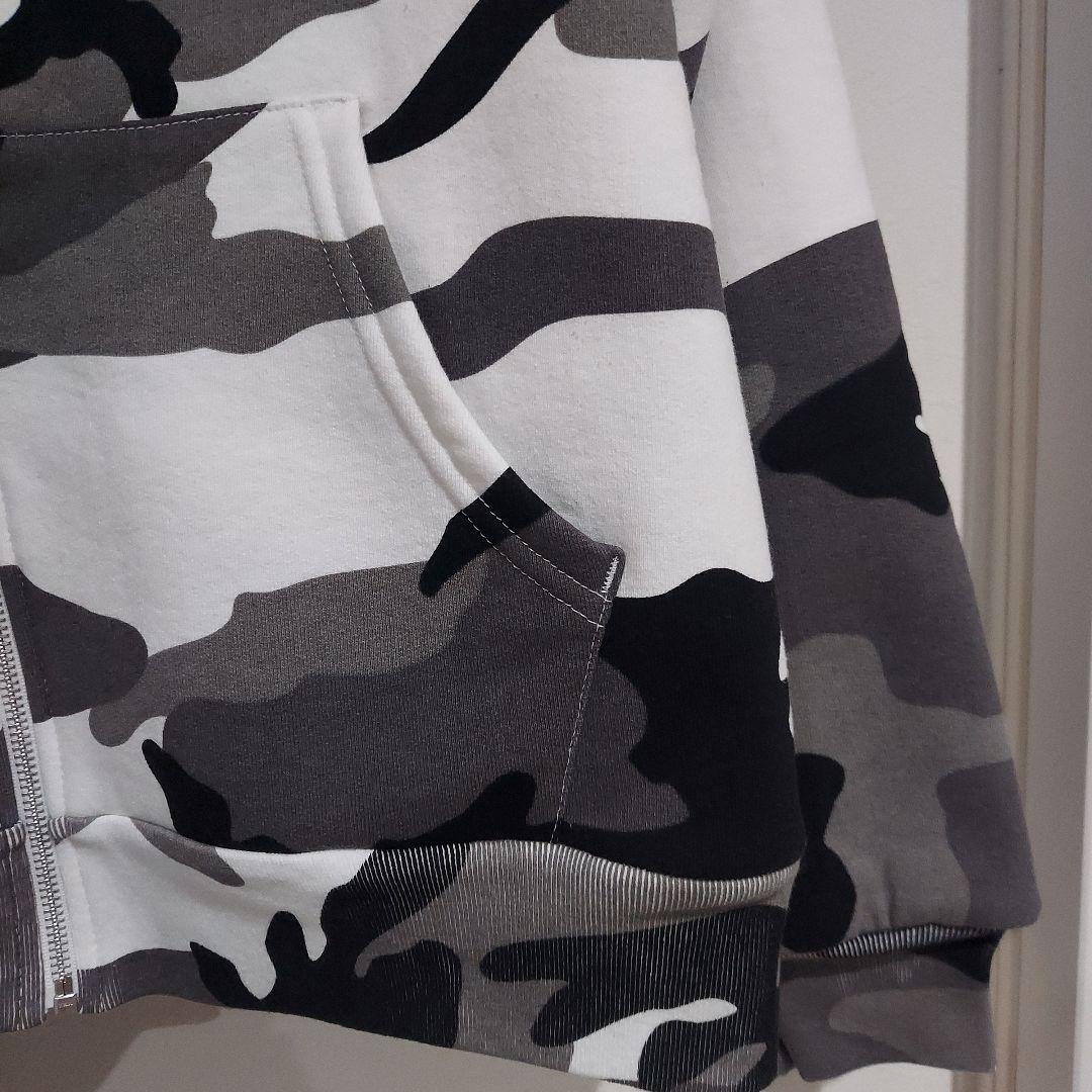 SUPREME 迷彩ジップアップパーカー フーディ