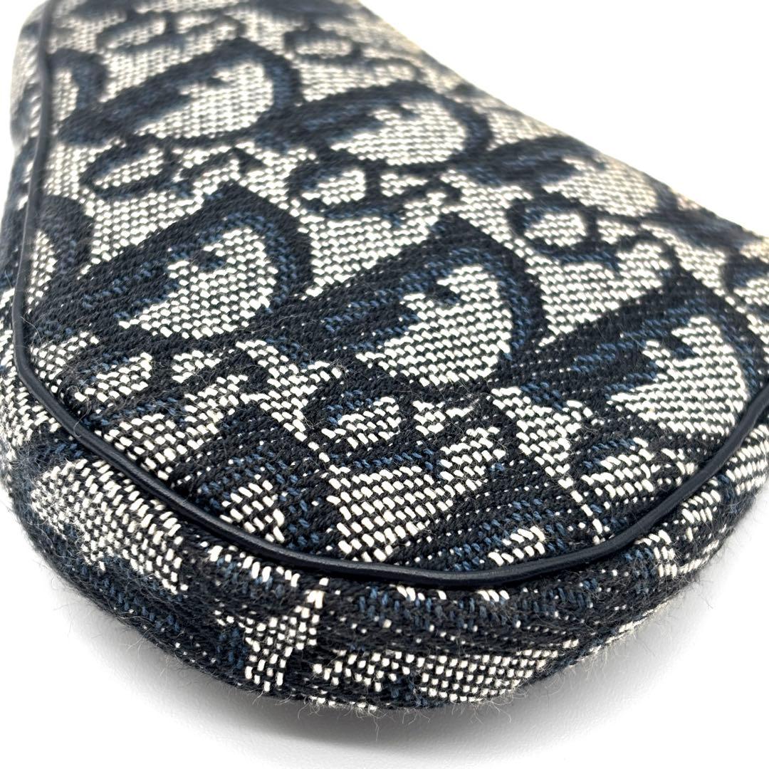 【正規品】ディオール ケース サドル トロッター キーリング ネイビー 金