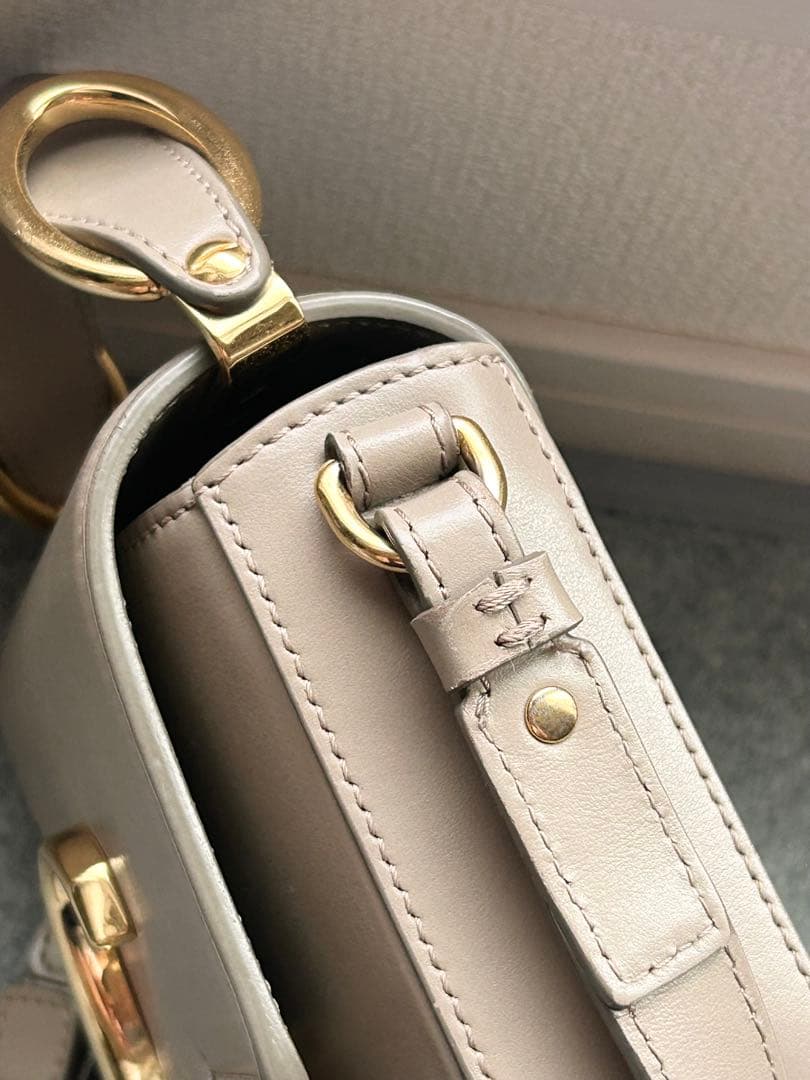 美品 Chloe C シー ミニバッグ ショルダーバッグ グレージュ　本革