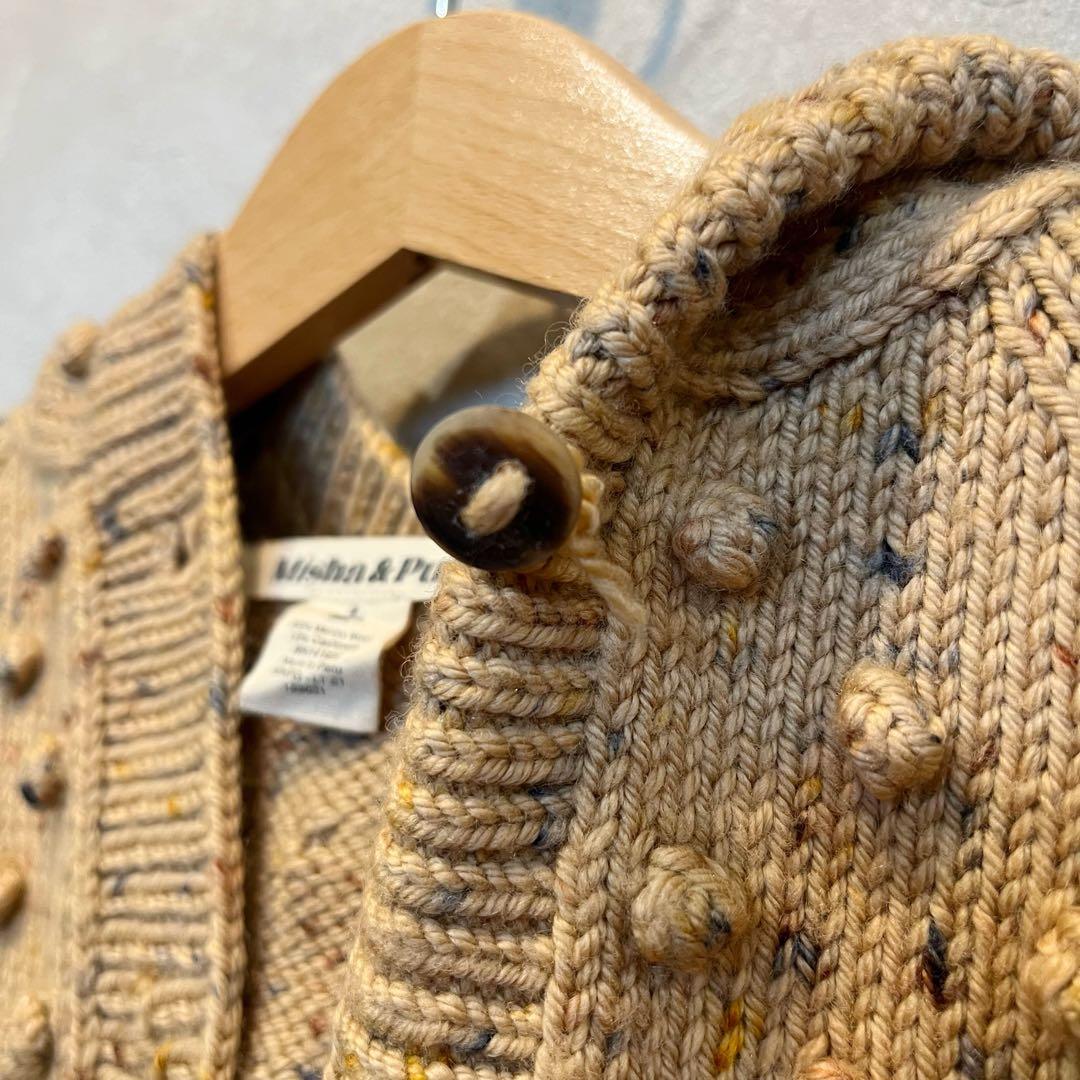 misha&puff ポップコーンカーディガン