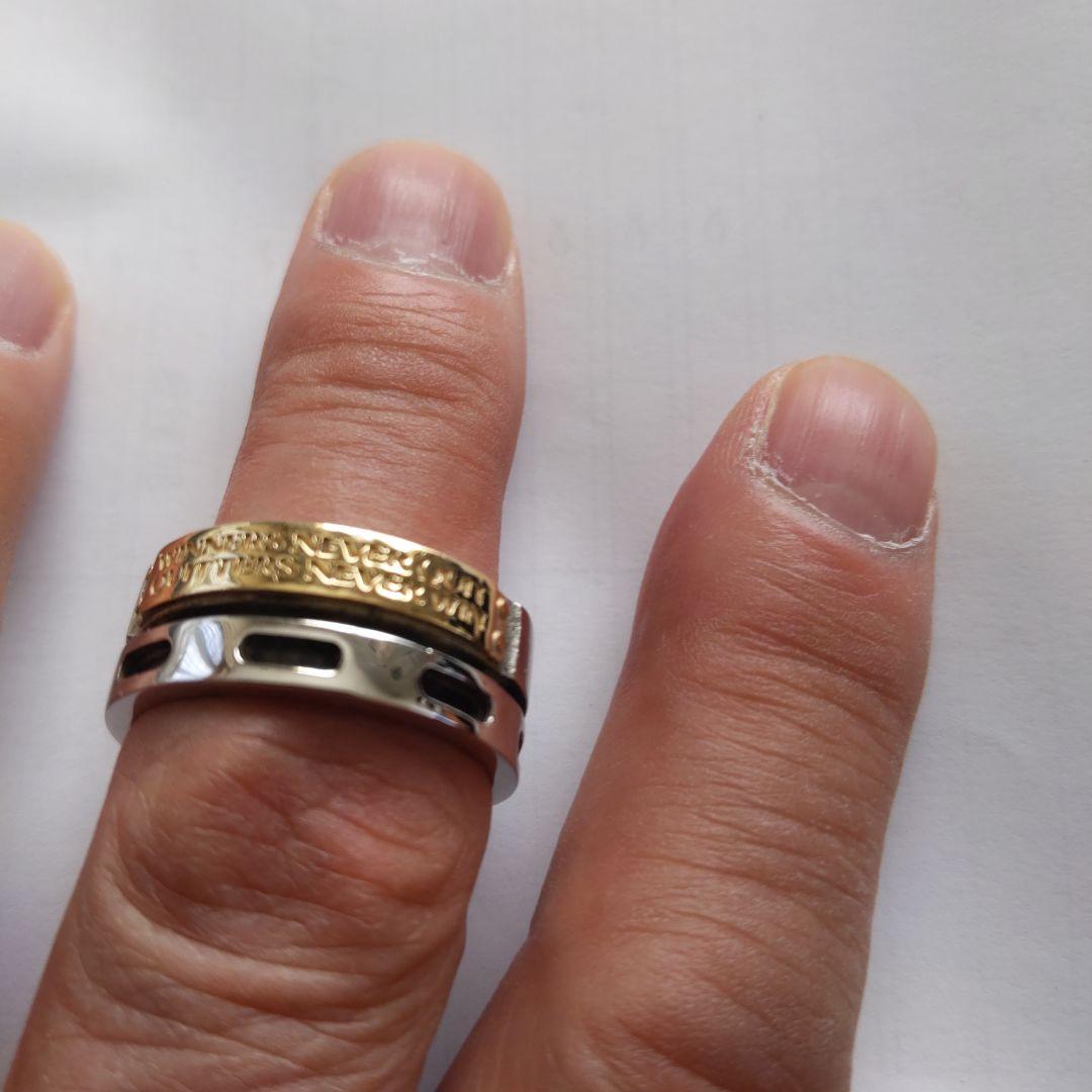 Dr MONROE K18シルバー コンビリング 28号美品