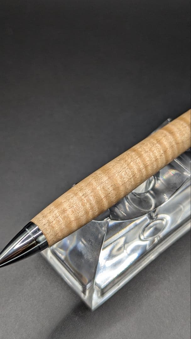 302ペン工房翌檜 極上 楓 縮杢 木軸シャーペン 木軸ボールペン