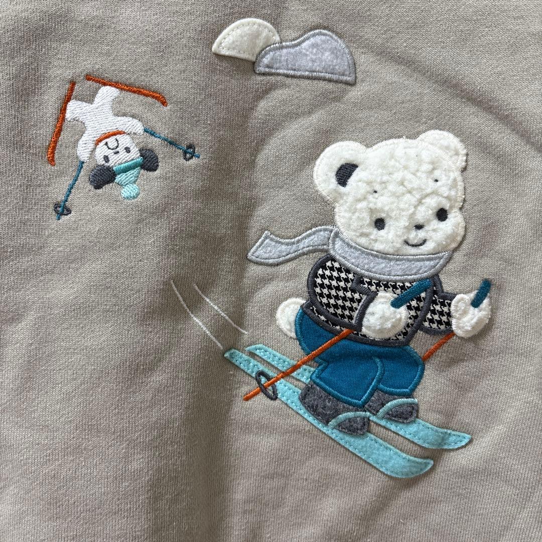 今季新作　familiar ファミリア　トレーナー　100 ふぁみちゃん　スキー