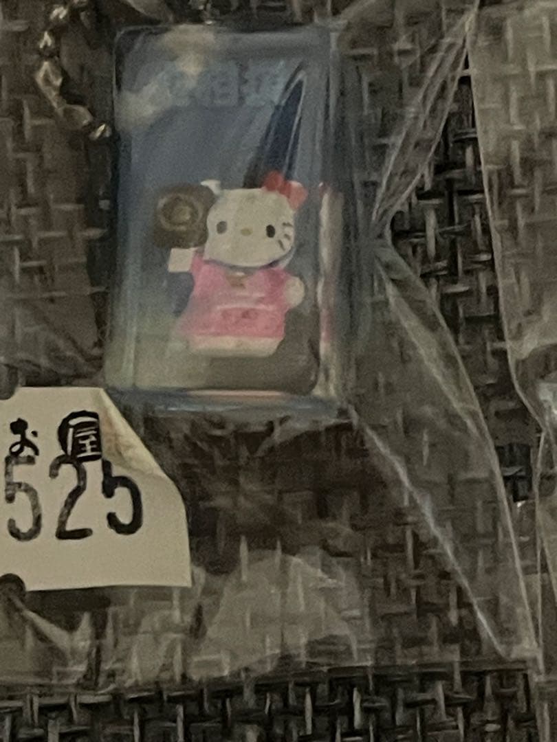 激レア！ハローキティ　はろうきてぃクリアキューブ根付け大相撲バージョン4個セット