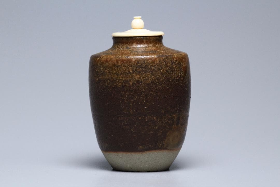 曹東憲　茶入　共箱　茶入れ　古美術品　骨董品　【正一古美術】