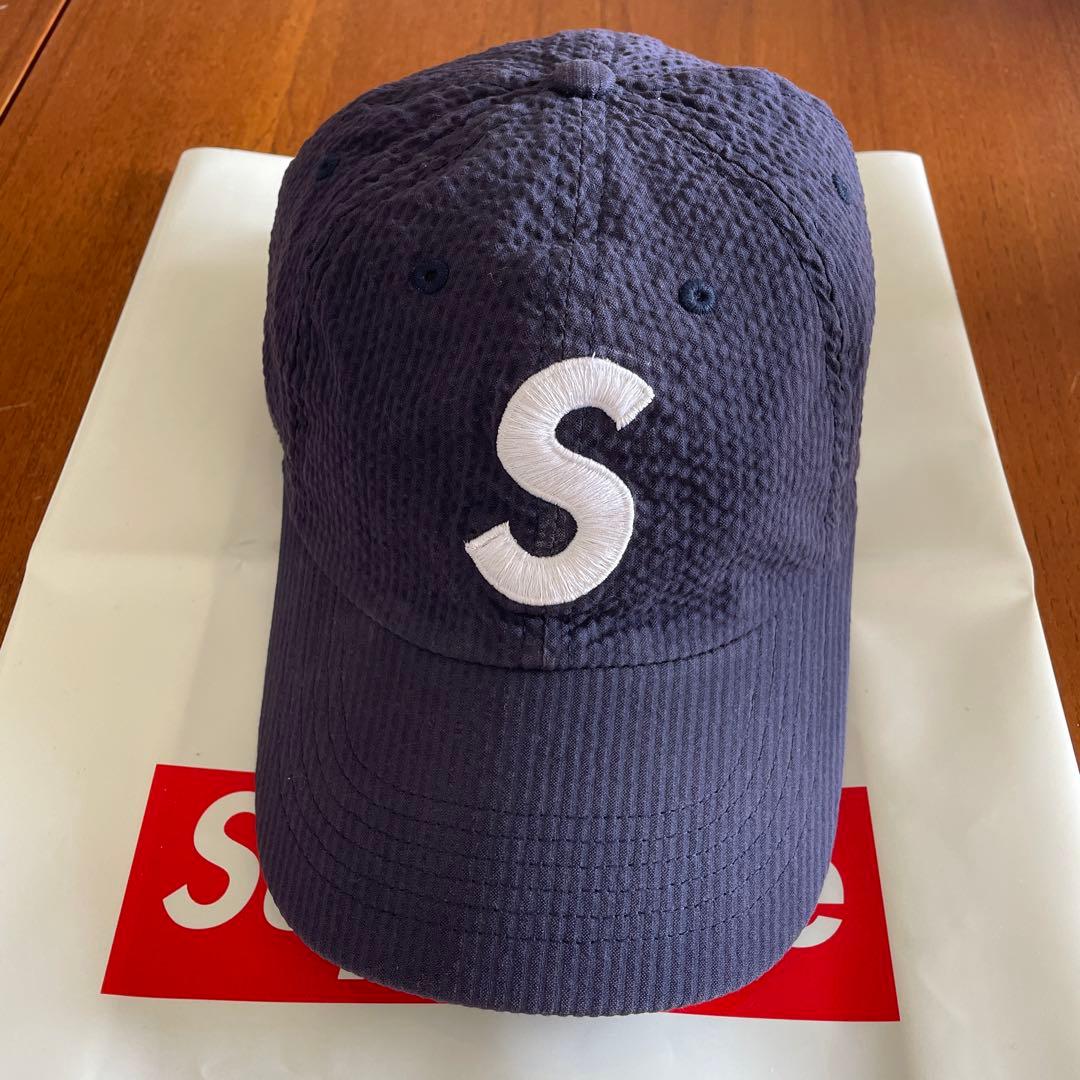 Supreme ネイビー ベースボールキャップ