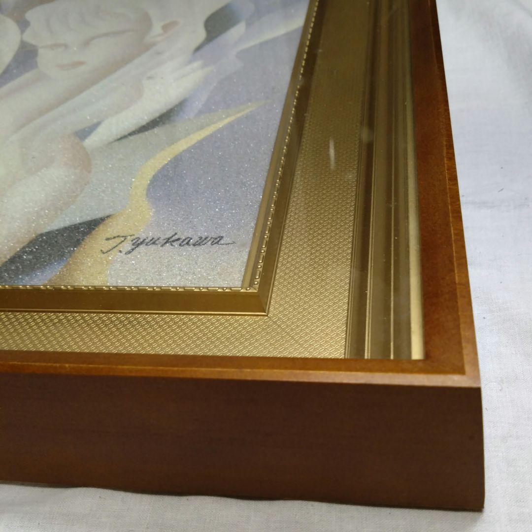 T.yukawaサイン入り 湯川輝義 水晶 貴石画 美人 綺麗 絵画 - メルカリ