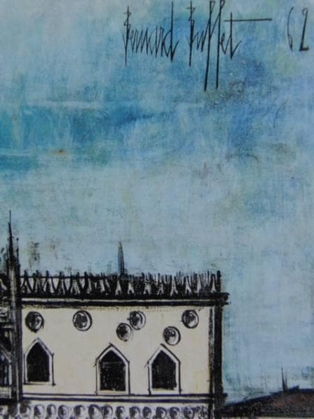 ベルナール・ビュッフェ「VENISE-Le palais des Doges」