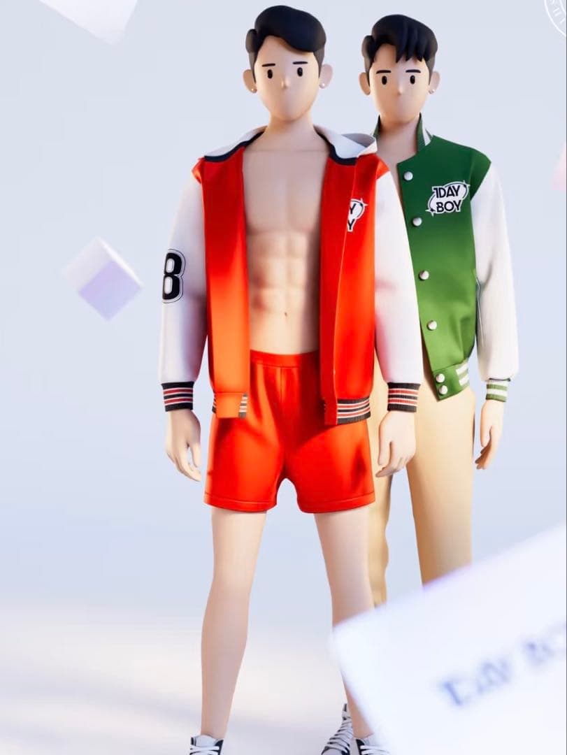 【海外製・入手困難】LGBT可動ボディ シリコンフィギュアドール　34cm前後