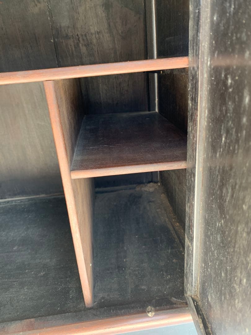 中国家具 古玩 古紫檀 古唐木 雷門 小ぶり 茶棚 無垢材 家具 I3460499108