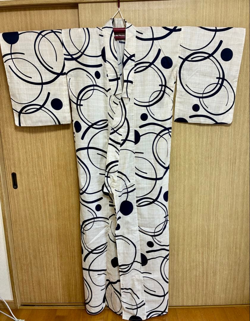 ✨モダン柄　浴衣&帯！帯締めプレゼント即日配送✨