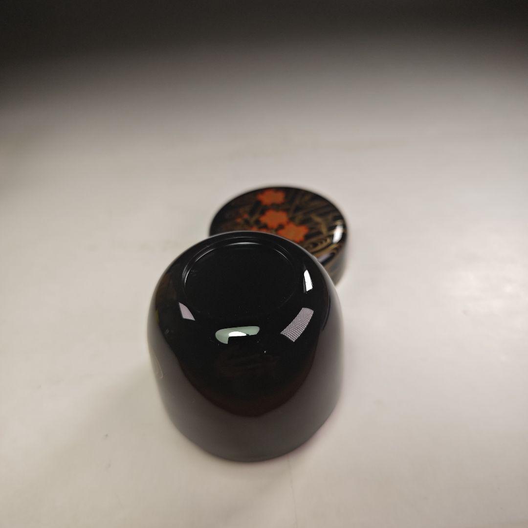 ウ222 棗『淡々斎 花押 極箱』『塗師 中村宗哲』『花筏蒔絵 中棗』茶器