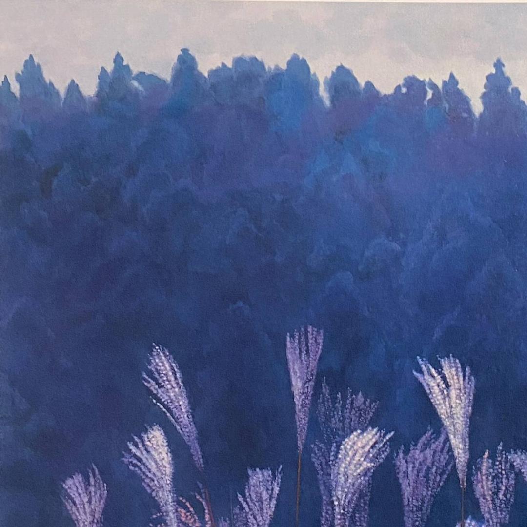 東山魁夷、【秋思】、希少な額装用画集より、新品額装付、状態良好