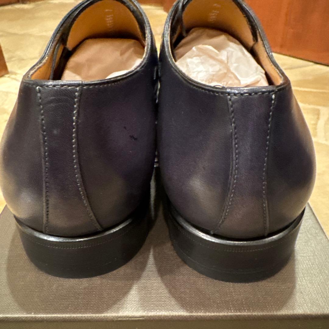 a.testoni⭐️美品・未使用⭐️ネイビー レザー ドレスシューズ