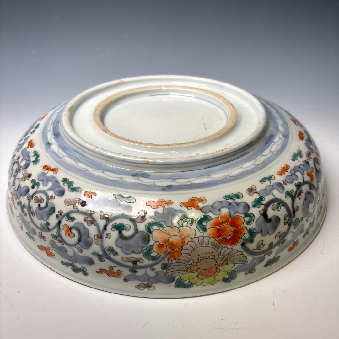 古伊万里 色絵 花鳥文 鉢 明治時代