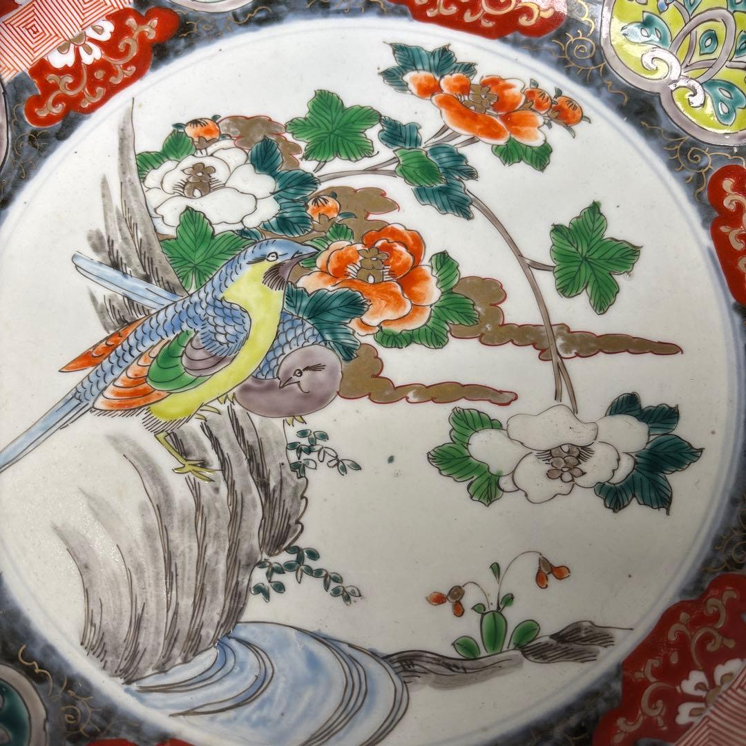 古伊万里 色絵 花鳥文 鉢 明治時代