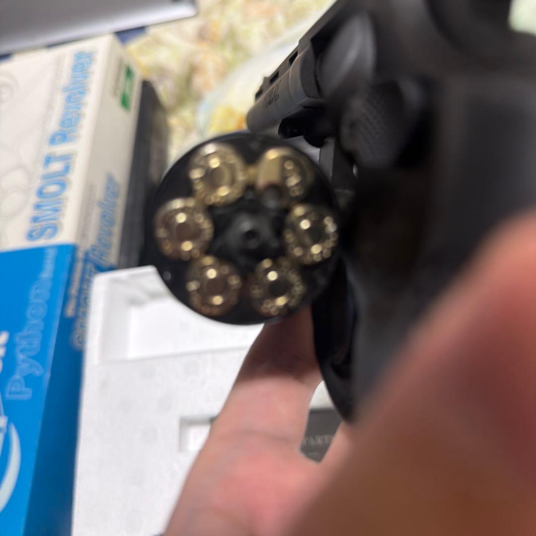 タナカ　6インチ　Python ガスガン ブラック