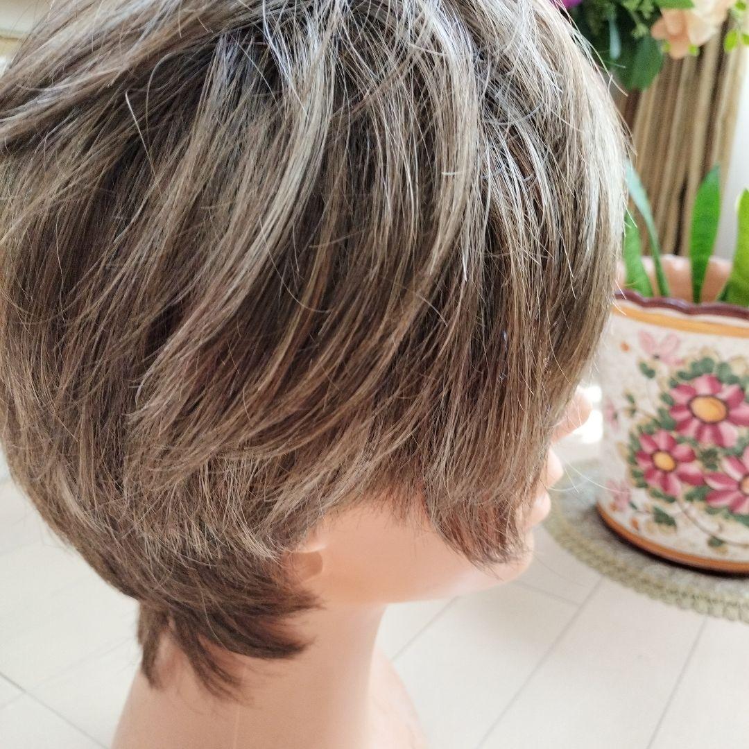 ショートボブウィッグ グラデーションブラウン