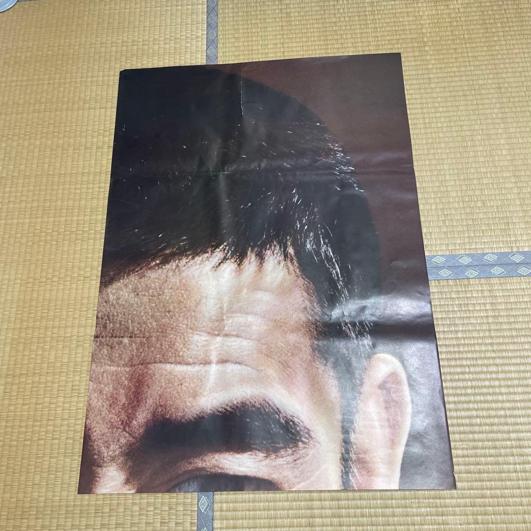 高倉健さんB1ポスター4枚（特大顔アップ）傷み、破れ・補修若干有ります。