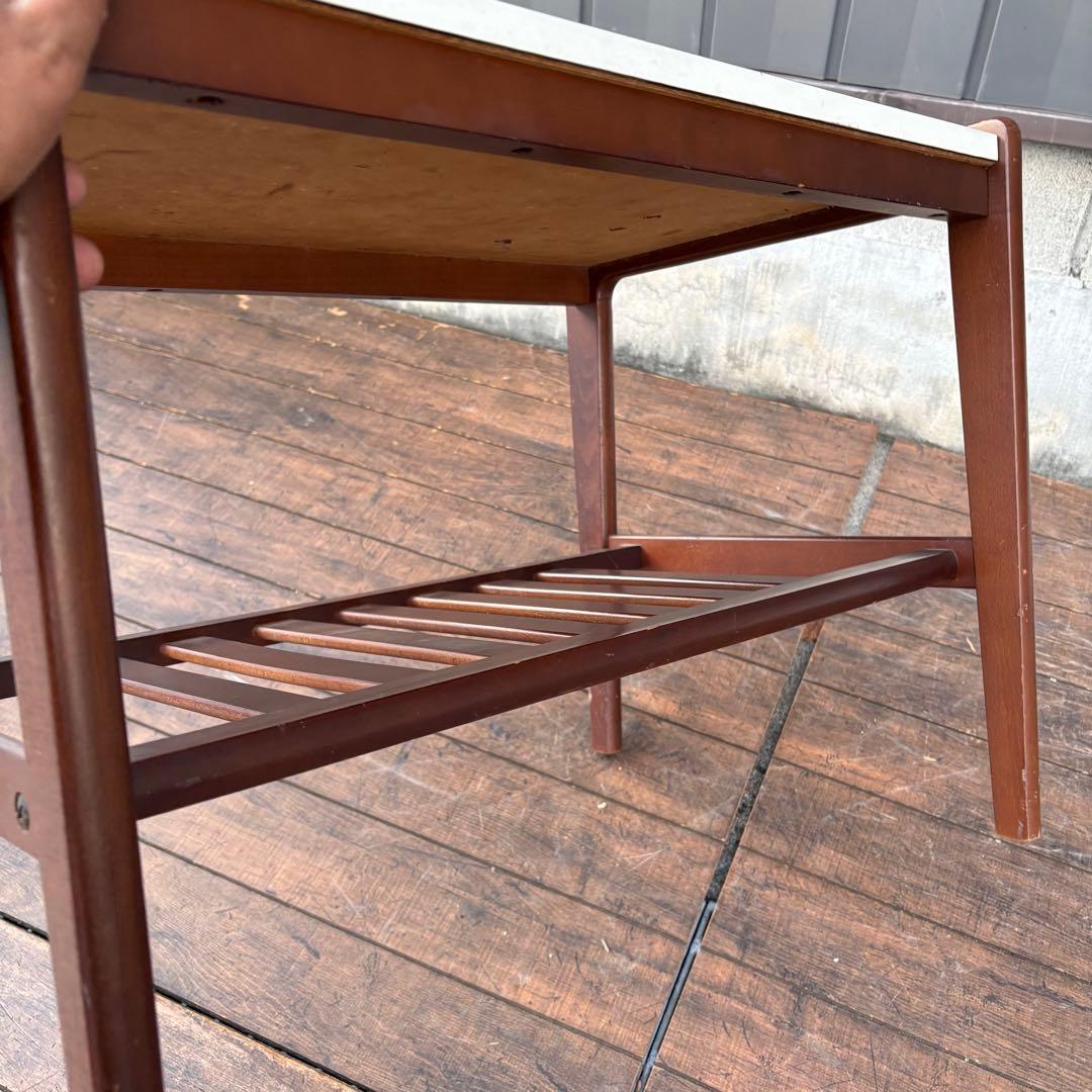 C1 オールドカリモク カリモク家具 木製 サイドテーブル コーヒー