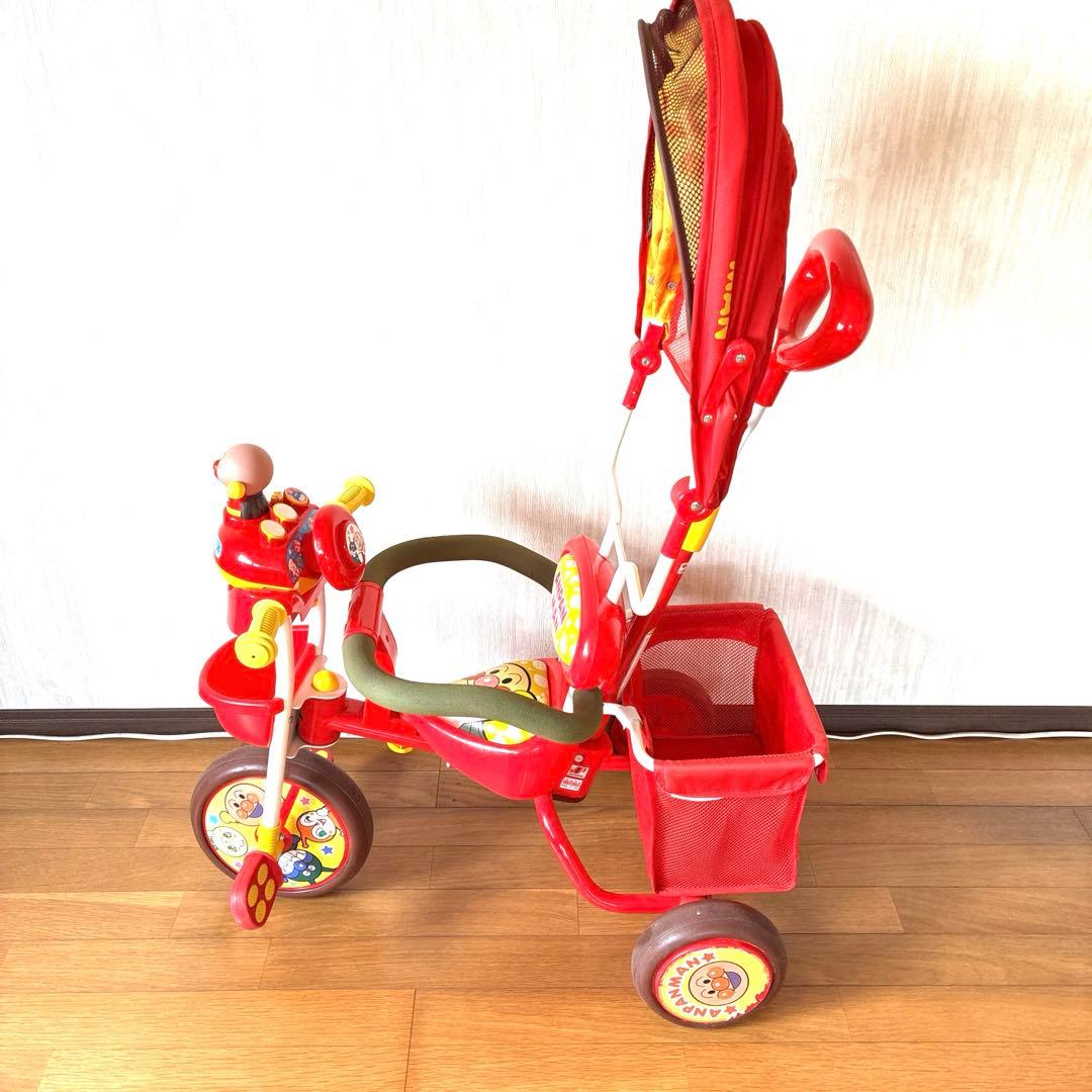 アンパンマン デラックス 三輪車 サンシェード おまけ付き！ 三輪車