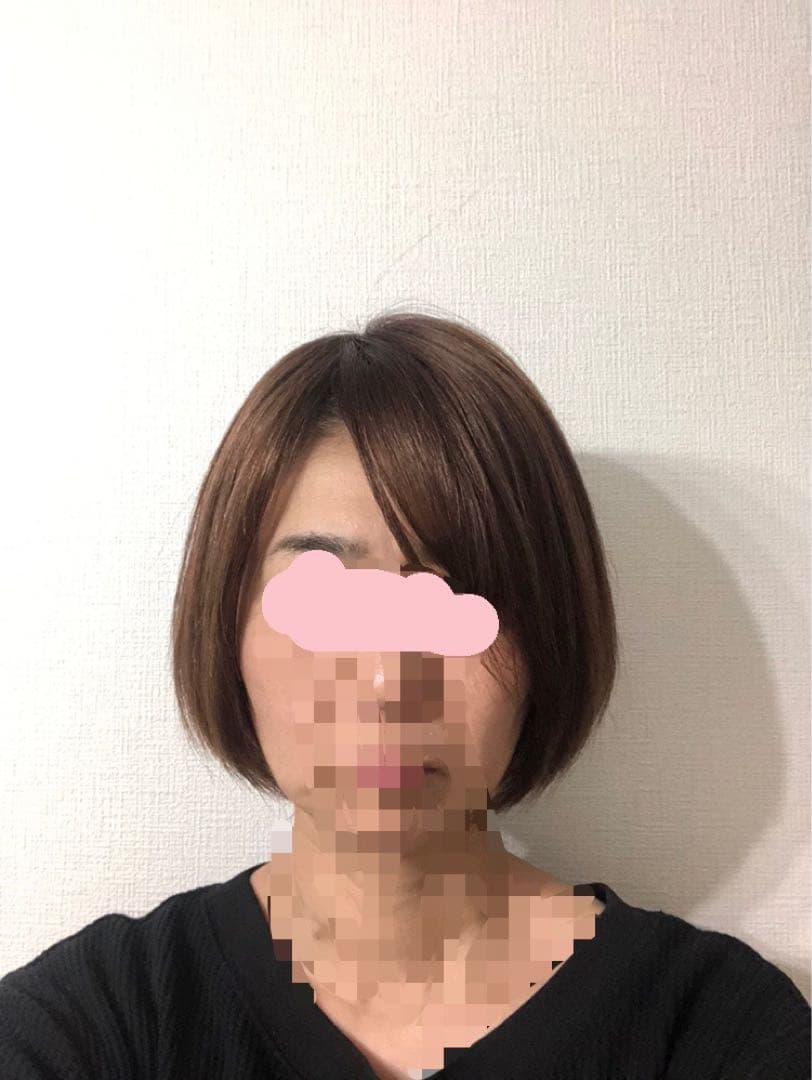 人毛100% ショートボブ　ブラウン前髪あり　未使用