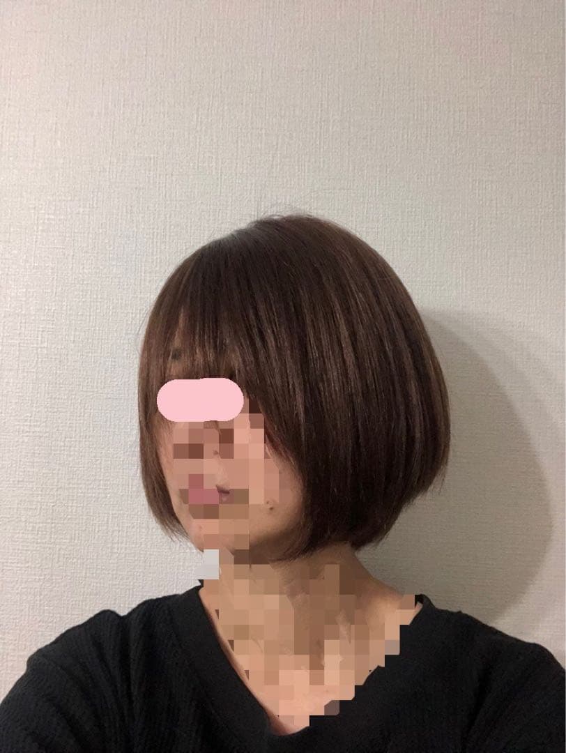 人毛100% ショートボブ　ブラウン前髪あり　未使用