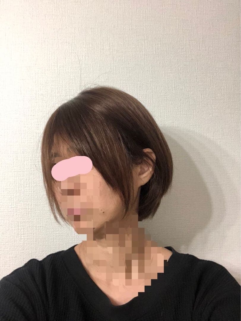 人毛100% ショートボブ　ブラウン前髪あり　未使用