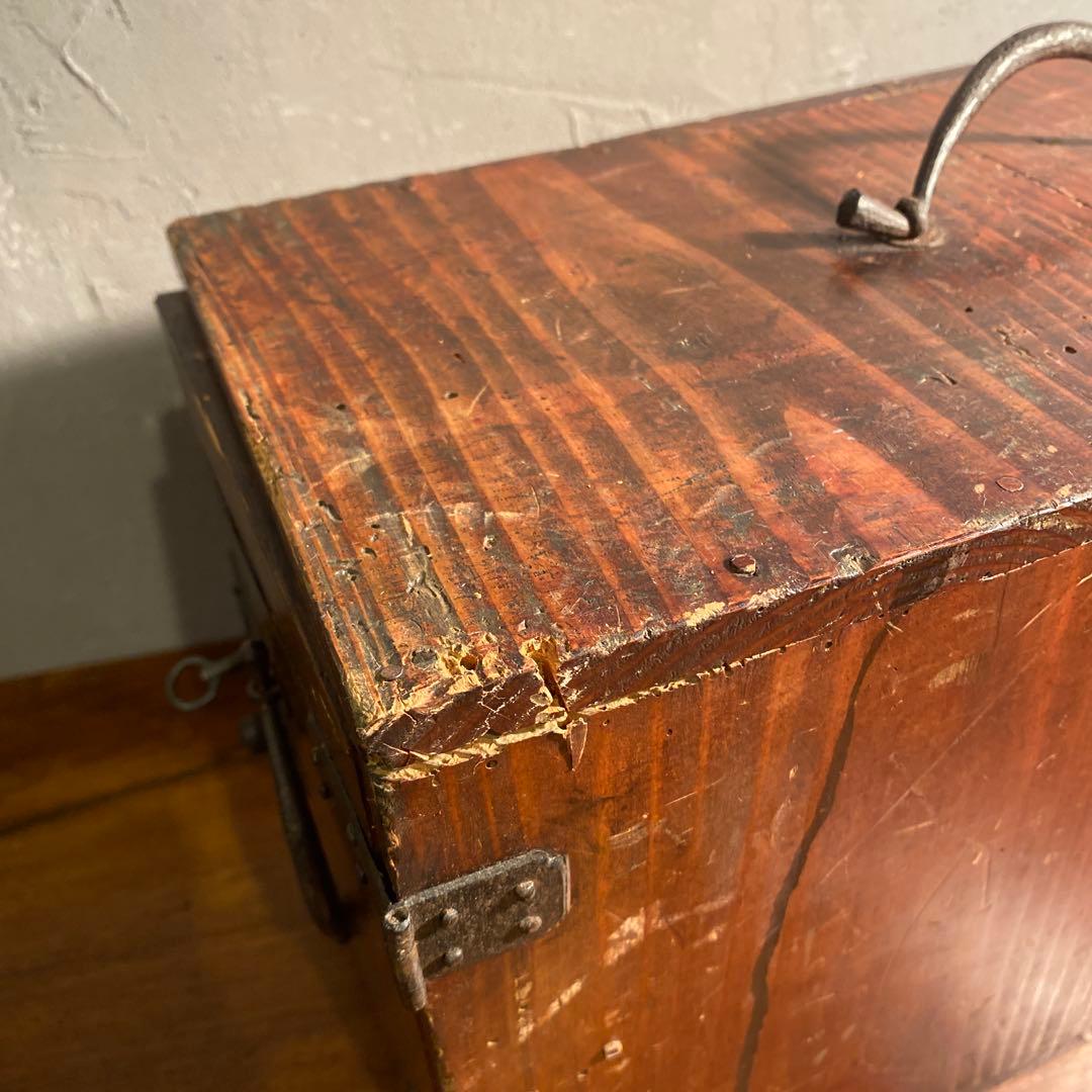 時代物 銭函 小引き出し 箪笥 明治 骨董品 古道具 オブジェ アンティーク