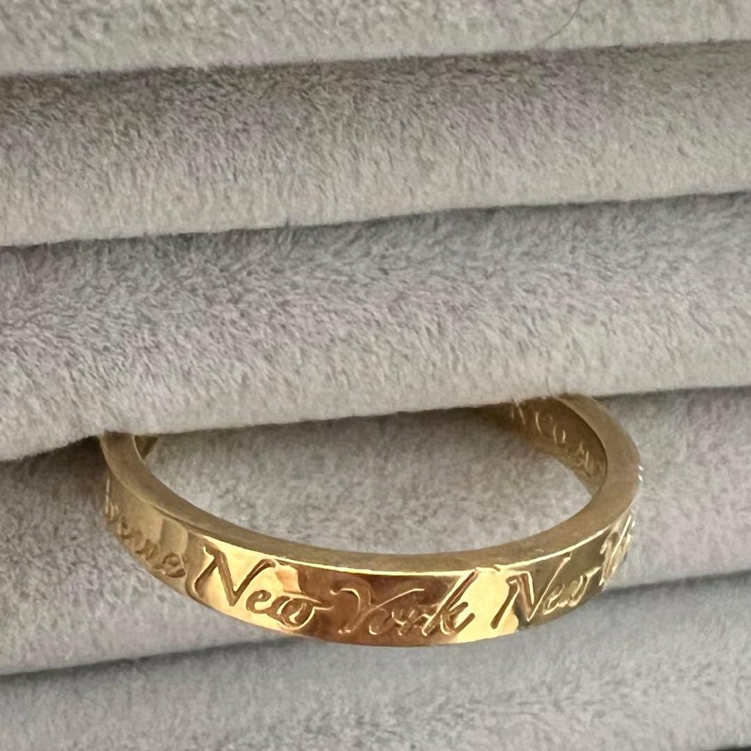 ティファニー　ノーツナローリング　ゴールド 美品