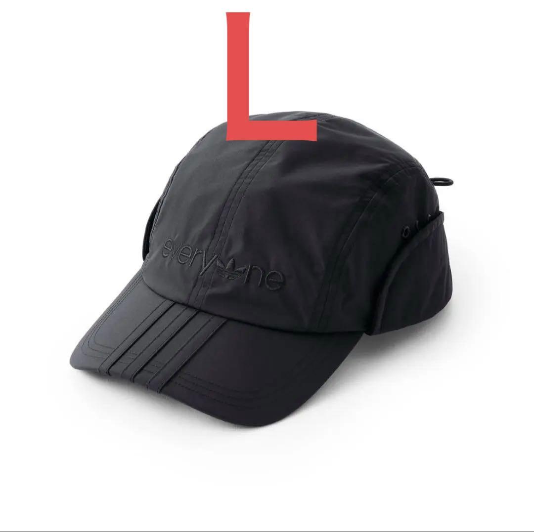 everyone×adidas ブラックキャップ Lサイズ