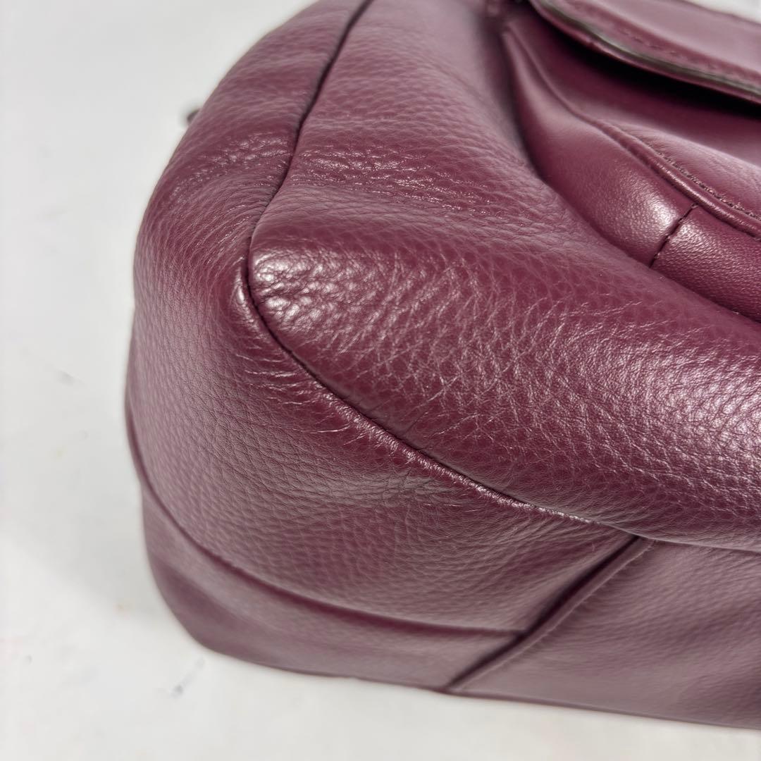 COACH 3室トートバッグ/イーディー ソーホー/キャンベルレザー/ボルドー