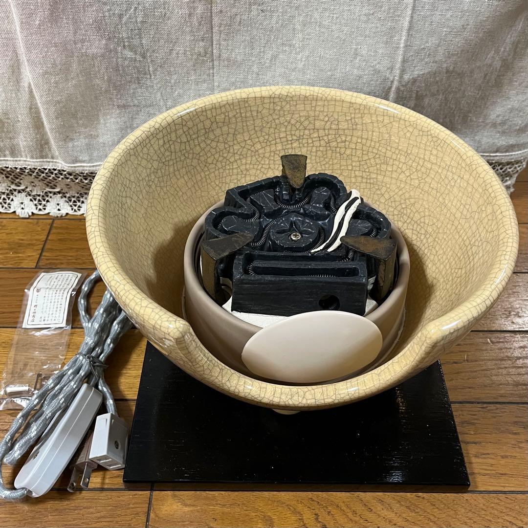 野々田商店 風炉型電熱器 茶道具 枇杷色さつま 100V-410W 未使用品 野々田