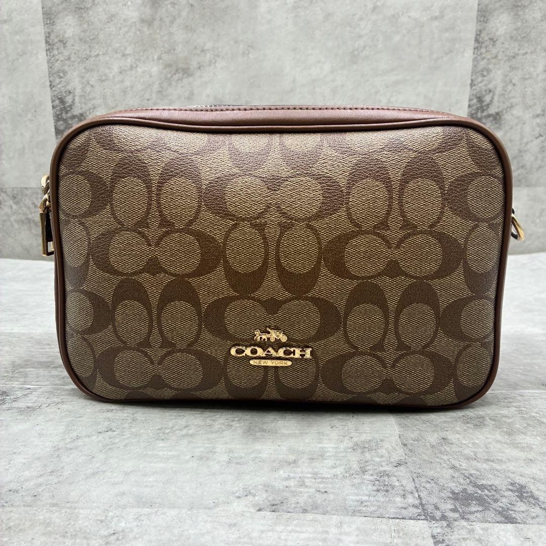 ✨美品✨コーチ　ジェス　ショルダーバッグ 2way ダブルジップ　シグネチャー