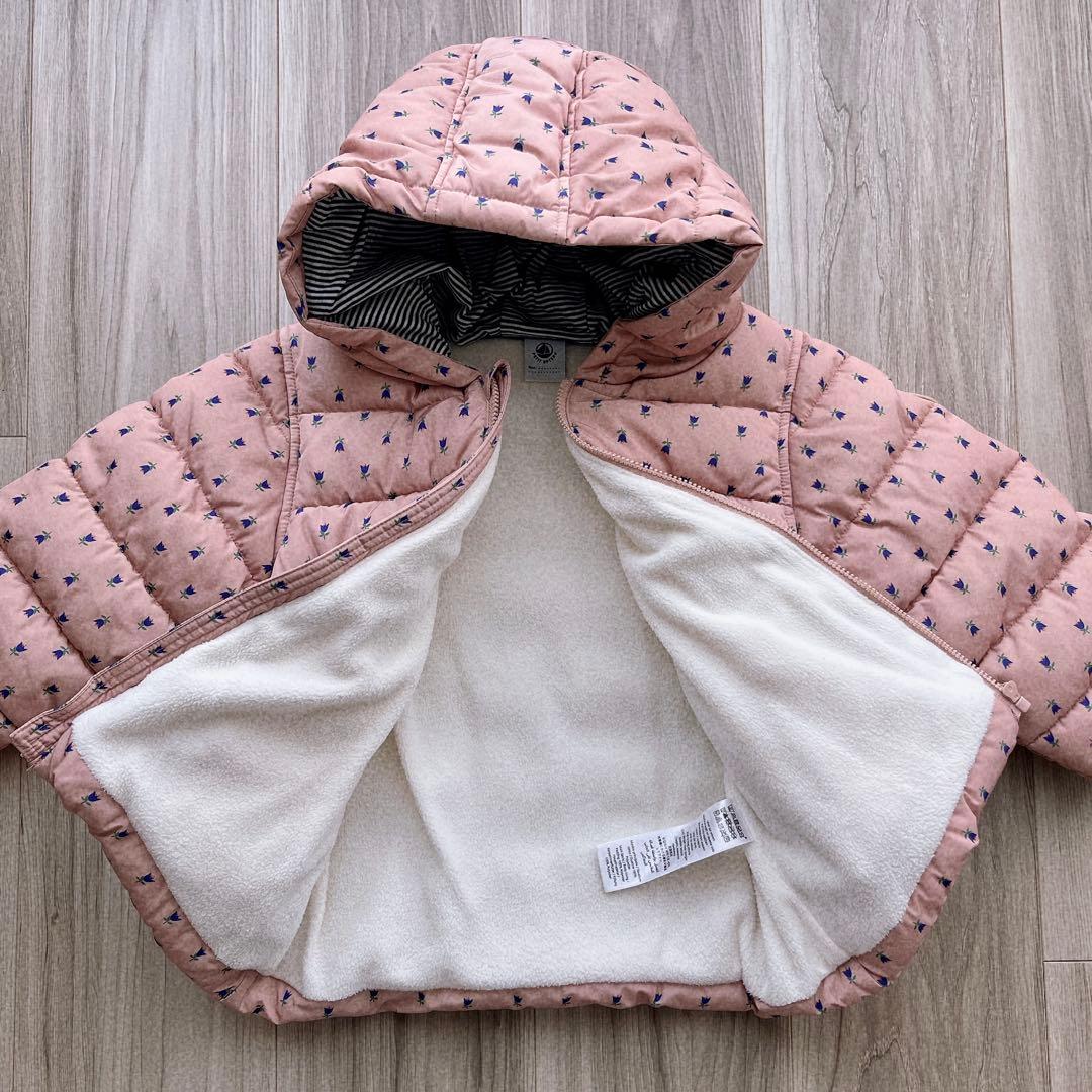 プチバトー PETIT BATEAU 花柄中綿コート 24m 86cm