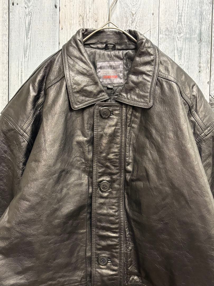 ♠️ 90s ヴィンテージ リアルレザー ボンバージャケット 革ジャン