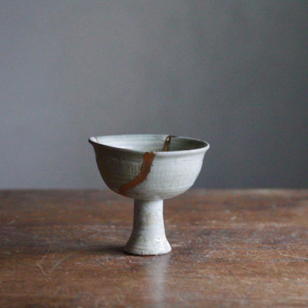 李朝 初期 三島 馬上杯 祭器 古美術 朝鮮美術 古道具 アンティーク