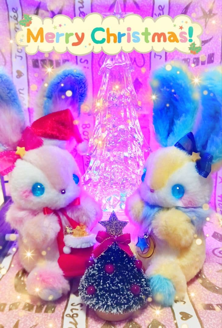 ハンドメイド＊ユメミルBunny ぬいぐるみ クリスマスイマジナリー