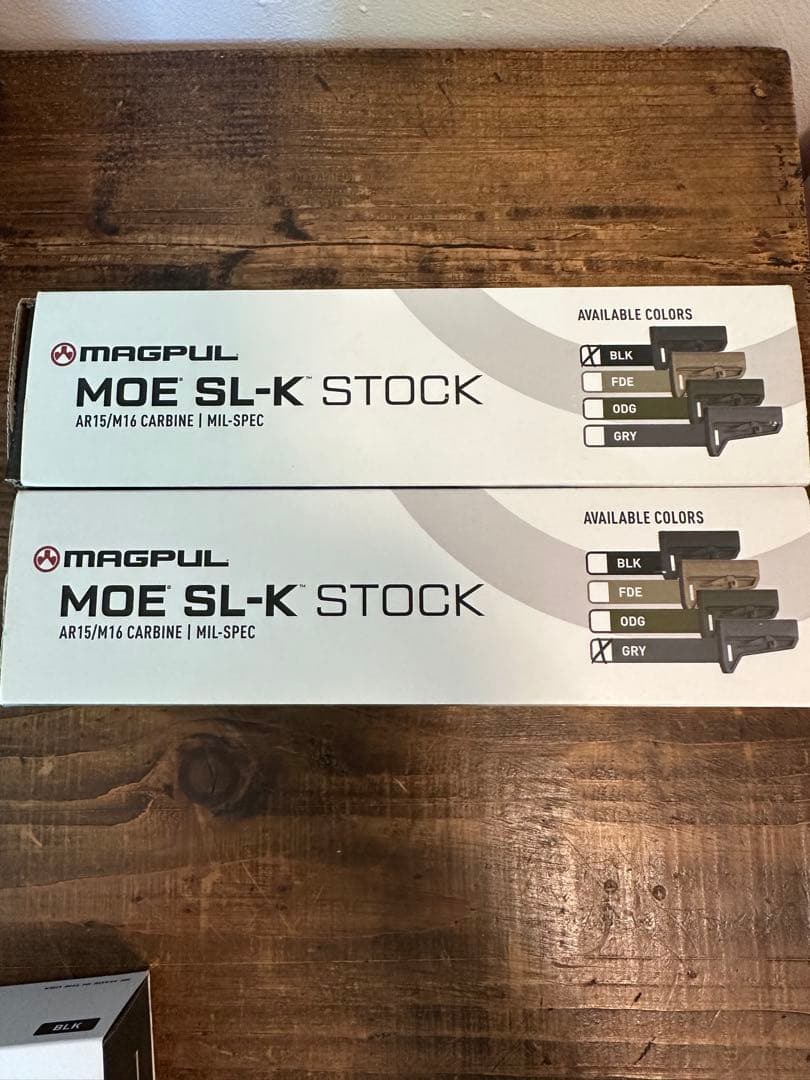 MAGPUL MOE SL-K STOCK ブラック&グレー 実物