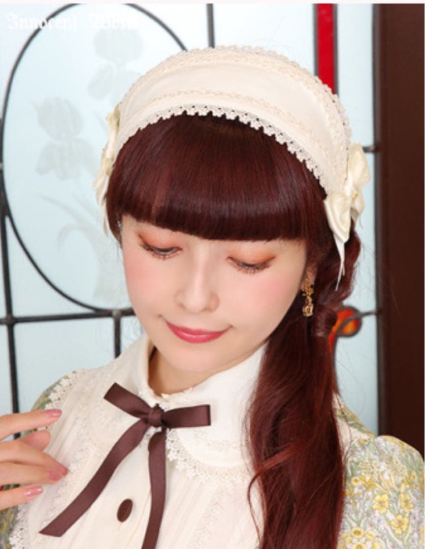 【新品未使用品】Innocent World 英国の花園ヘッドドレス　生成