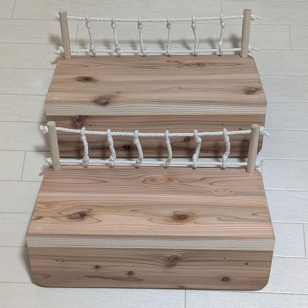 おすしさまオーダー品 キャットステップ 猫用吊橋 猫用階段 ハンドメイド