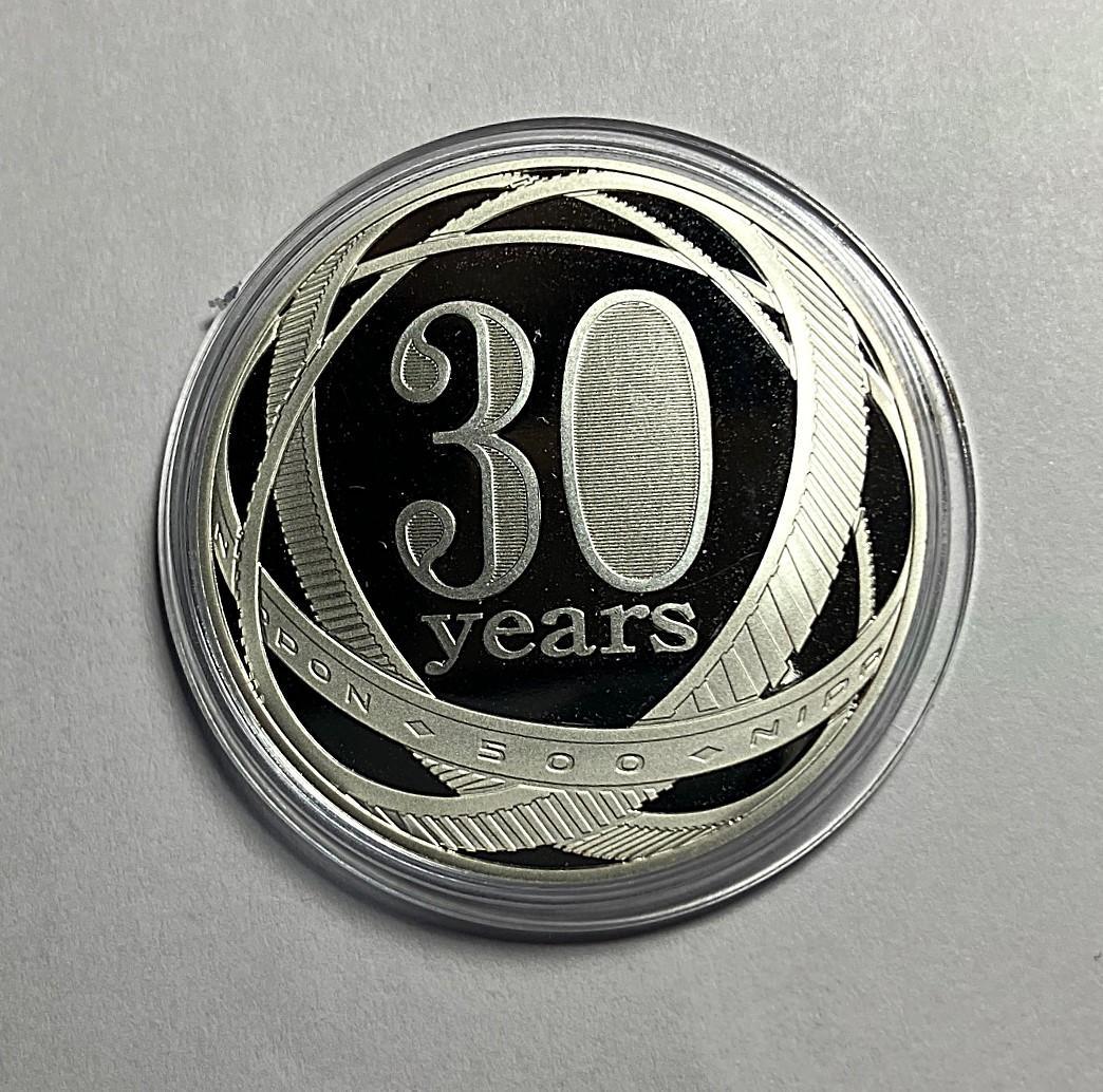 2012　造幣局　500円硬貨の発行30周年記念　メダル