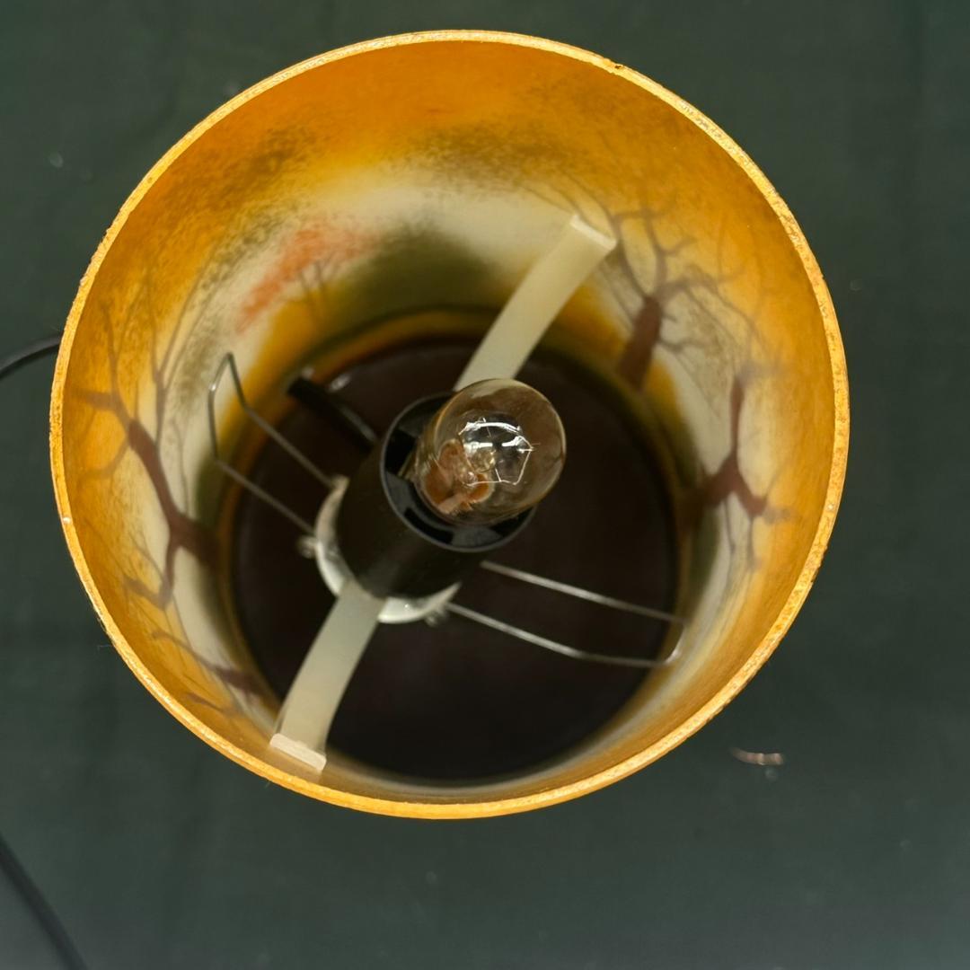 ドームナンシー 筒型 卓上証明 高さ15.5cm 被せガラス アンテルカ