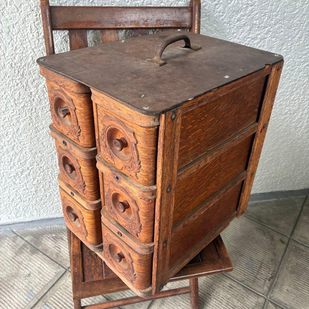 貴重！40's〜アメリカアンティーク 収納木箱ウッドボックス USA