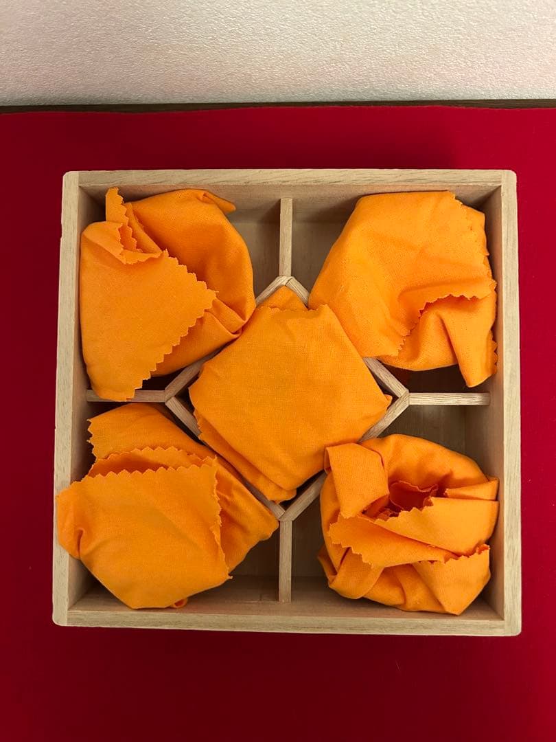 松谷窯/赤地金箔散 福禄寿酒盃 五客