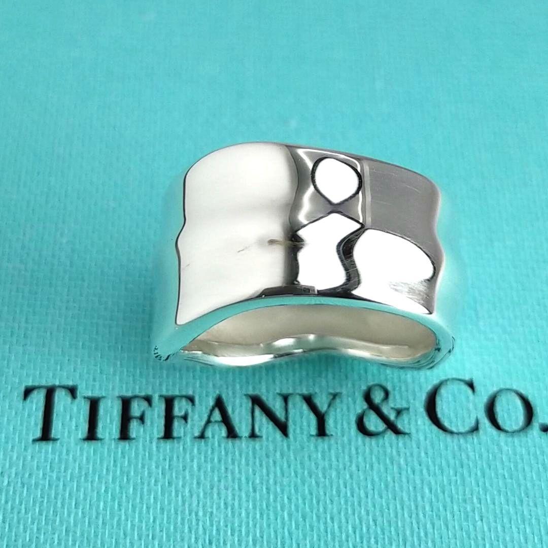★SALE★【ティファニー】リーフ　葉っぱ　リング　９号　2418